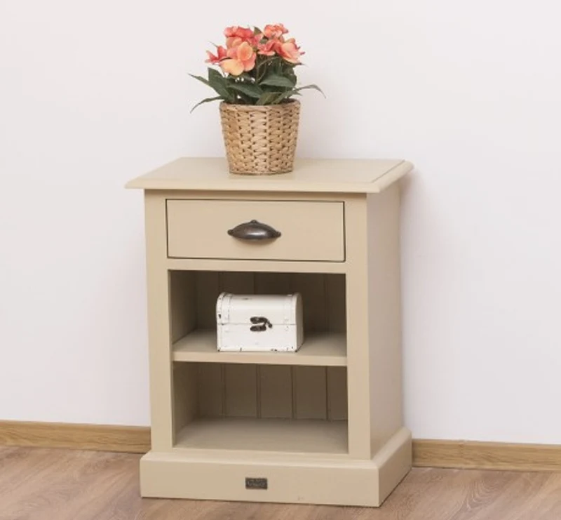 Casa Padrino Nachttisch im Landhausstil mit 1 Schublade, 47 x 32 x 59 cm