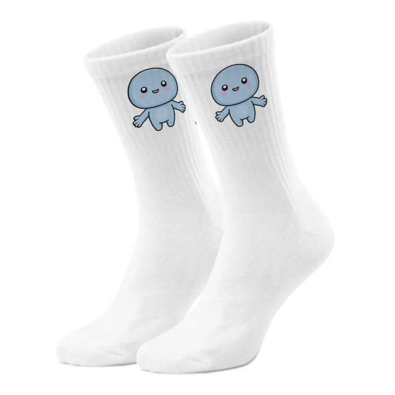 epicsocks Kawaii Friends Hug Me blau Socken in 37-41 im Paar