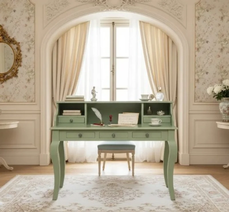 Casa Padrino Schreibtisch im Landhausstil, 130 x 60 x 103 cm