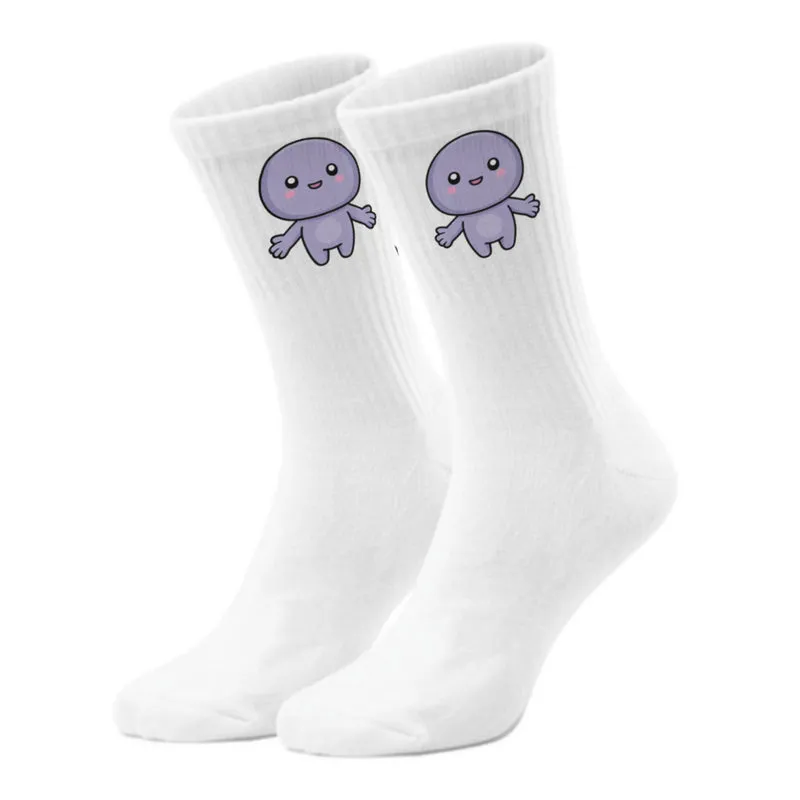 epicsocks Kawaii Friends Hug Me lila Socken in 37-41 im Paar