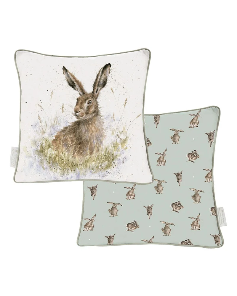 Hasen Kissen "Into the Wild 60x60" von Wrendale Designs