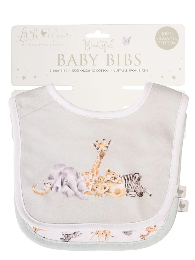 Baby-Lätzchen Wildtiere von Wrendale Designs