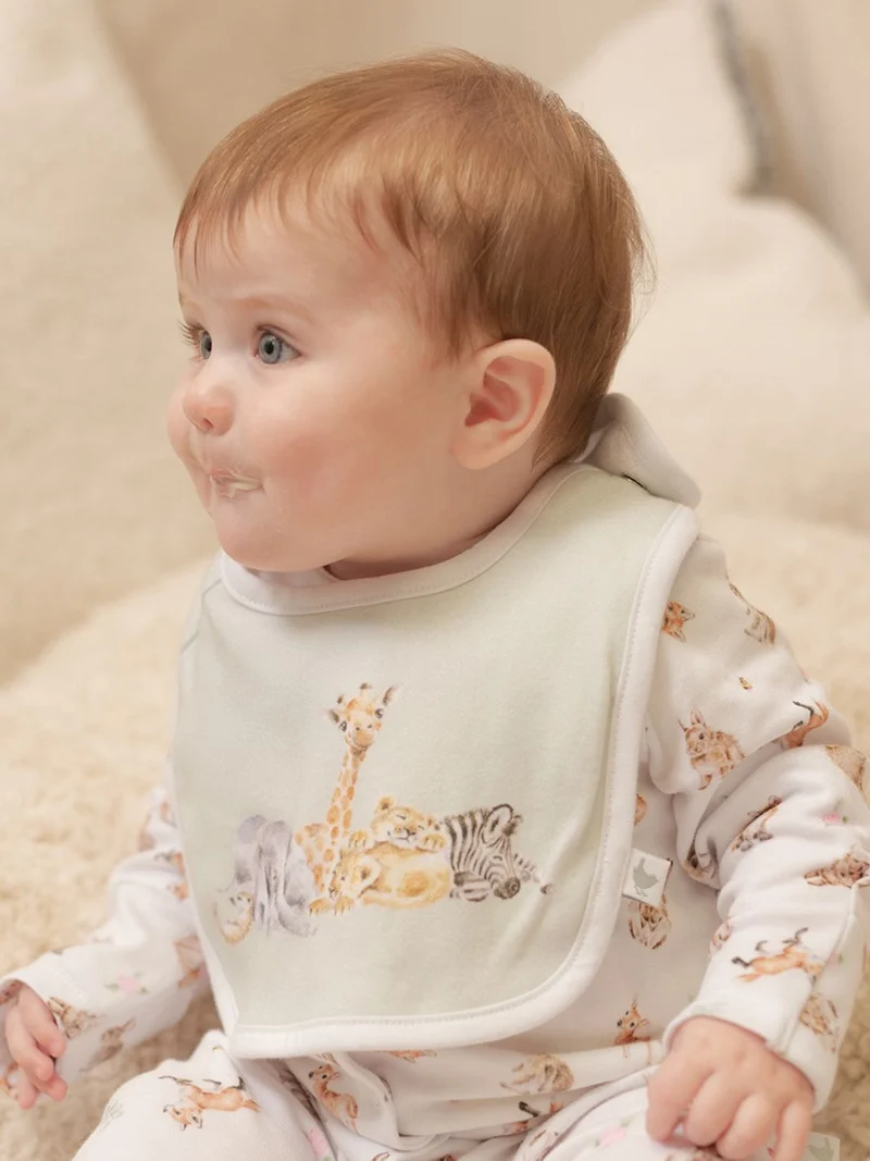 Baby-Lätzchen Wildtiere von Wrendale Designs