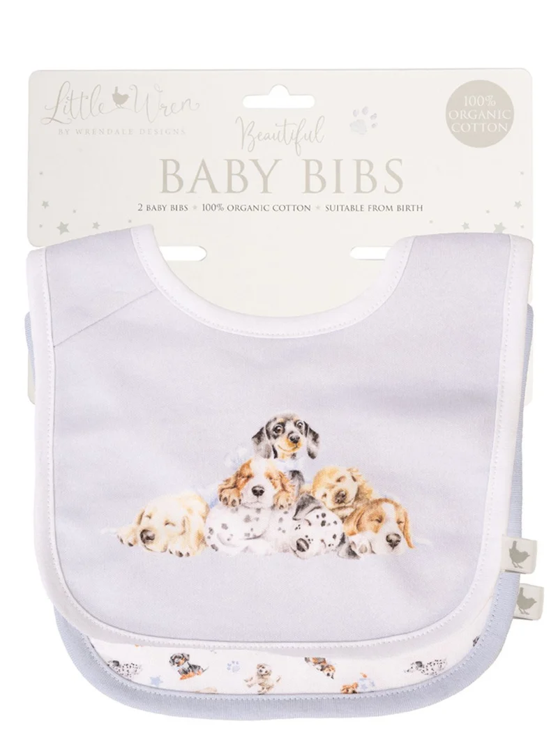 Hunde Baby-Lätzchen "Little Paws" von Wrendale Designs