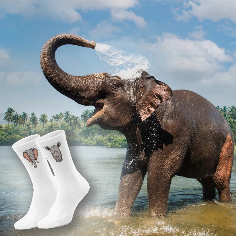 epicsocks Big Six Safari Dickhäuter Socken in 37-41 im Paar