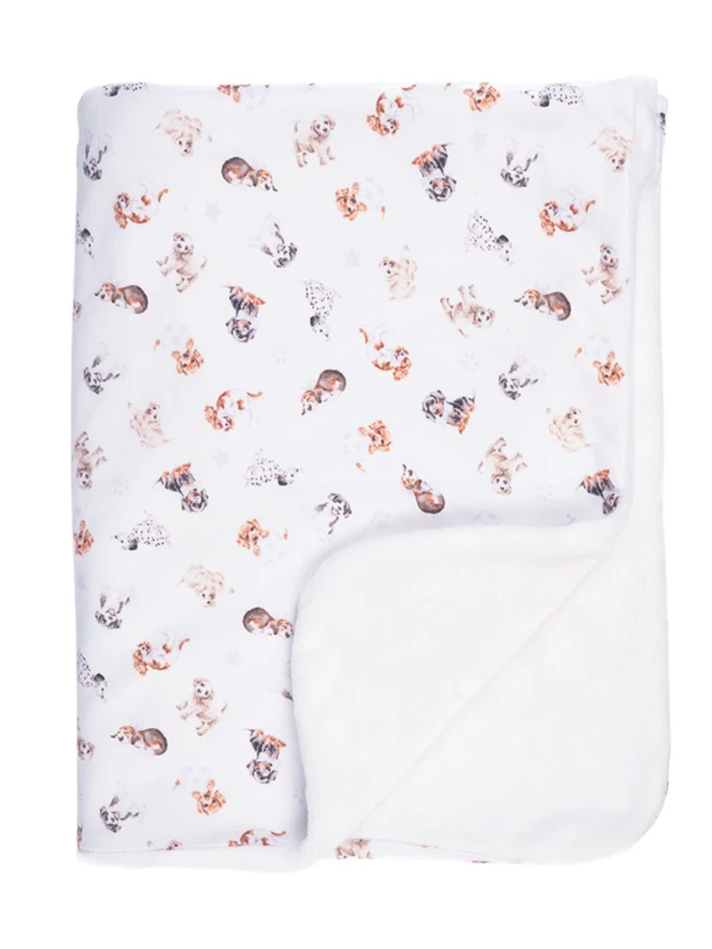 Babydecke Hunde-Motiv "Little Paws" von Wrendale Designs