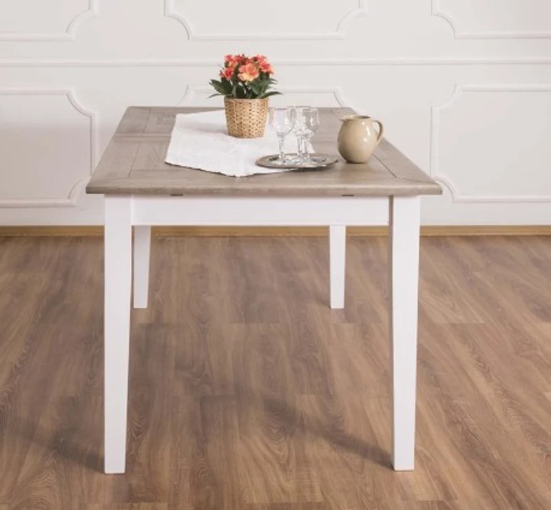 Casa Padrino Esstisch im Landhausstil mit Eichenholzplatte, 160 x 90 x 78 cm