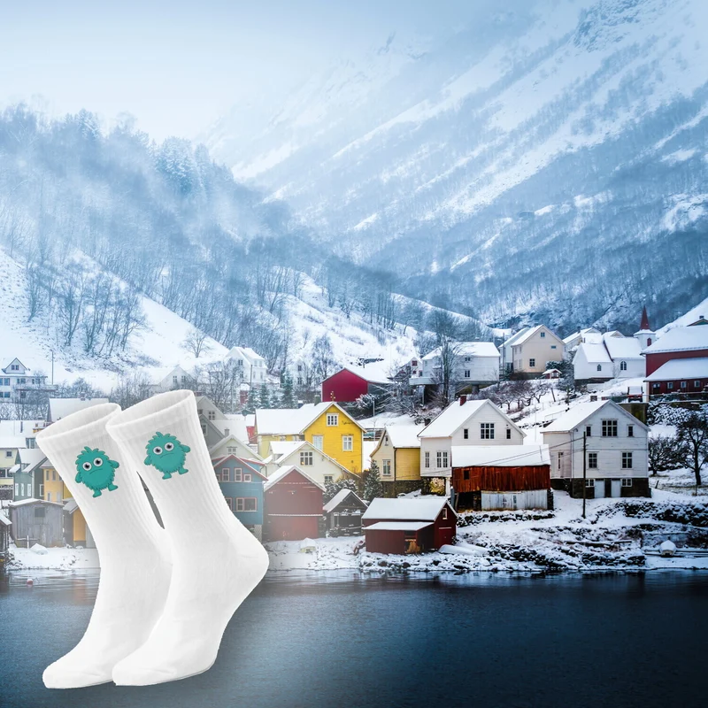 epicsocks Knuddelmonster Türkises Monster Socken in 37-41 im Paar