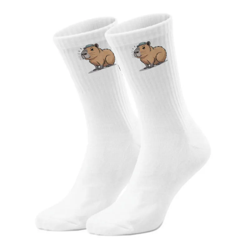 epicsocks Chill Capybara Coole Mütze Socken in 37-41 im Paar