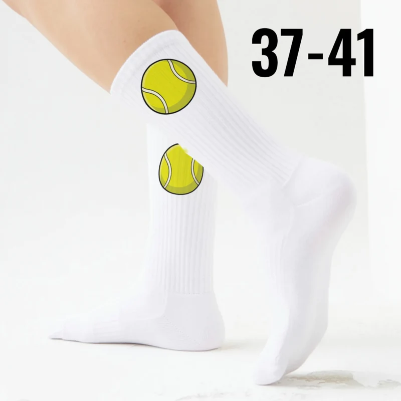 epicsocks Top Spin Tennisball Socken in 37-41 im Paar