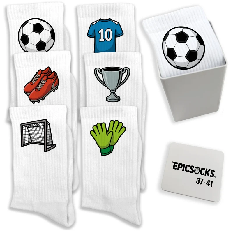 epicsocks Ballzauber Socken in 37-41 im 6er Set in Geschenkdose im 6er Set in Geschenkbox
