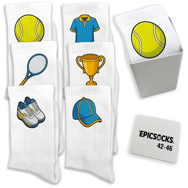 epicsocks Top Spin Socken in 37-41 im 6er Set in Geschenkdose im 6er Set in Geschenkbox