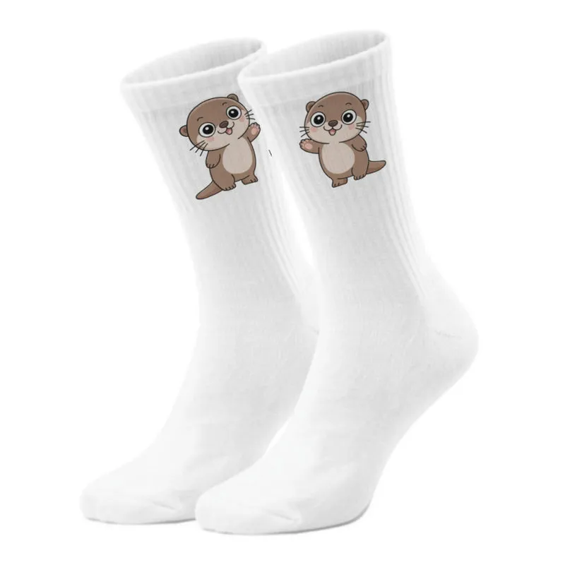 epicsocks Otterglück Winkender Otter Socken in 37-41 im Paar