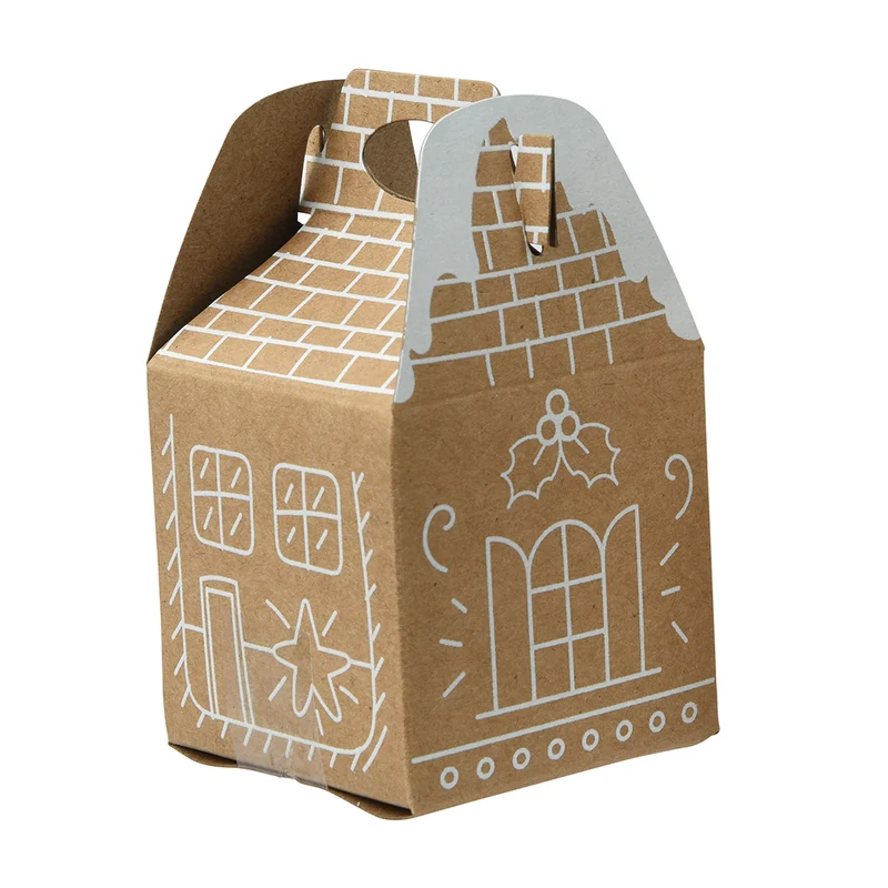Geschenkverpackung Lebkuchenhaus 4er-Set
