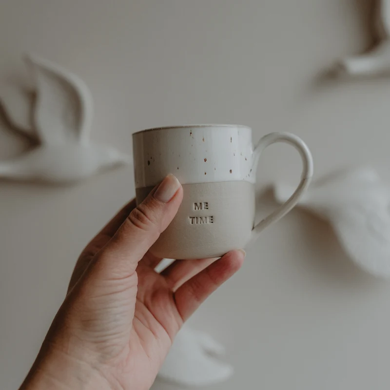 Eulenschnitt Cappuccino-Tasse Me Time