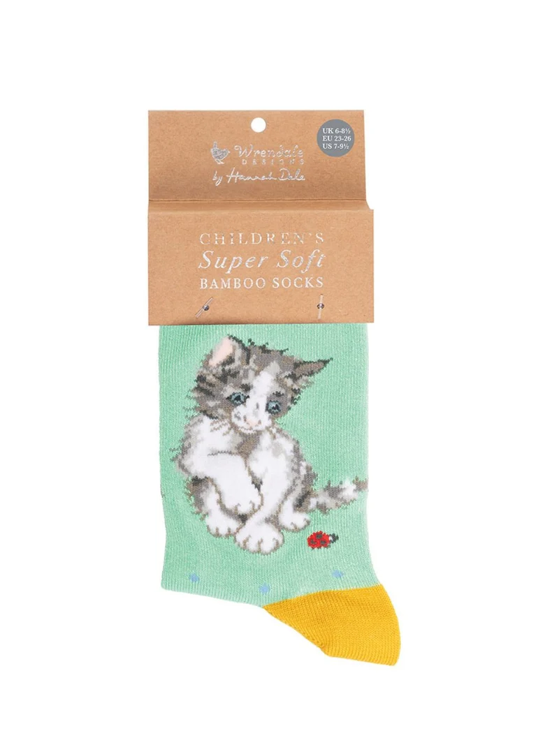 Katzen Kindersocken von Wrendale Designs