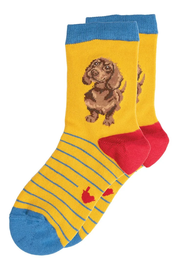 Dackel Kindersocken von Wrendale Designs