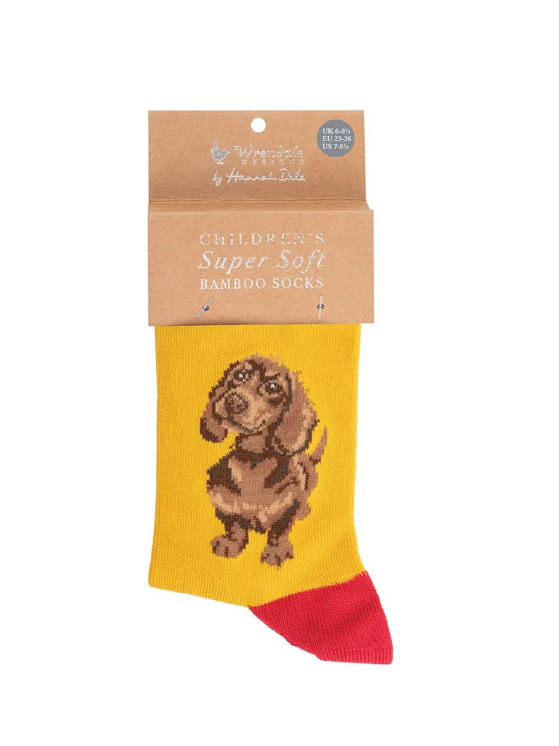 Dackel Kindersocken von Wrendale Designs