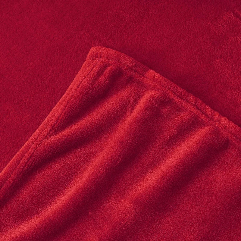 Kuscheldecke Rot XXL 220x240 cm Flauschig Weich Warm