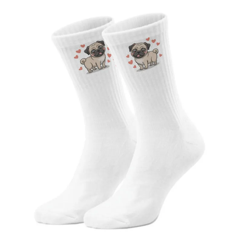 epicsocks Pug Paradise Herzig Socken in 37-41 im Paar