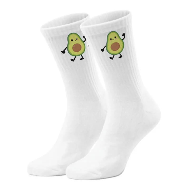 epicsocks Avocado Parade Winkende Avocado Socken in 37-41 im Paar