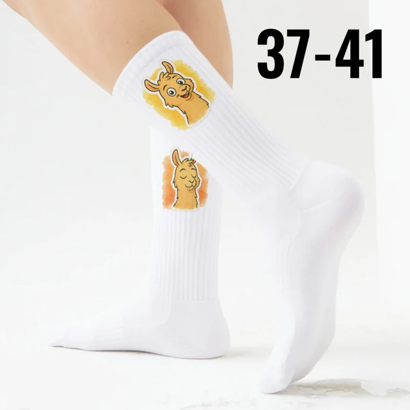 epicsocks Llama Expressions Happy Lama Socken in 37-41 im Paar