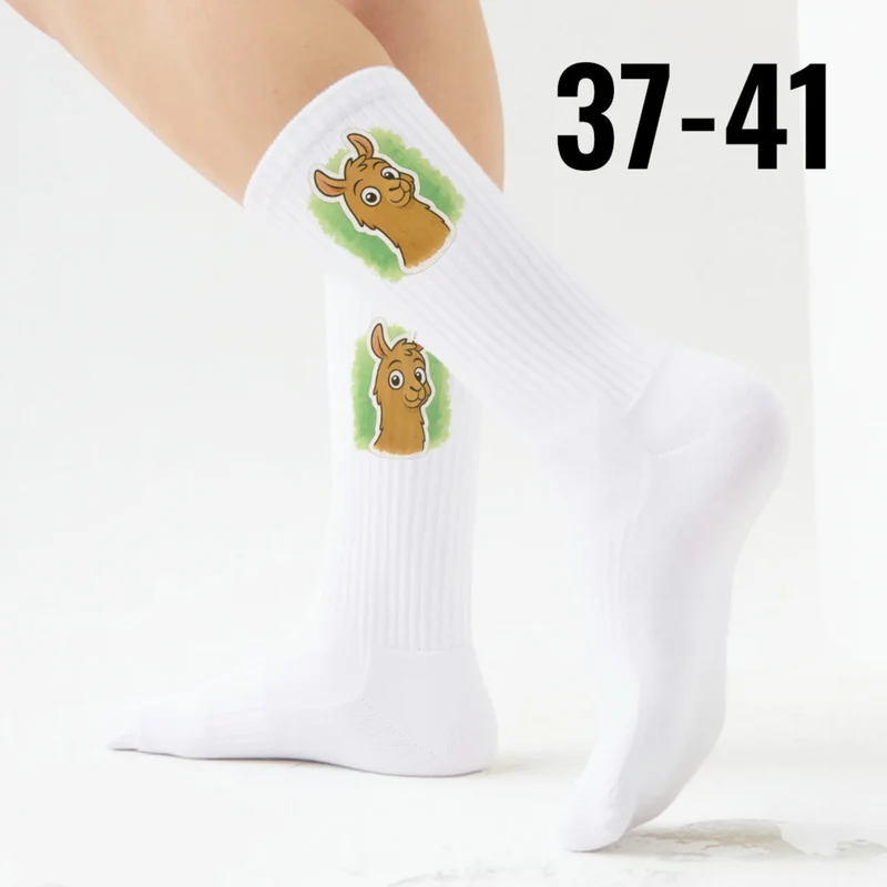 epicsocks Llama Expressions Neugieriges Lama Socken in 37-41 im Paar