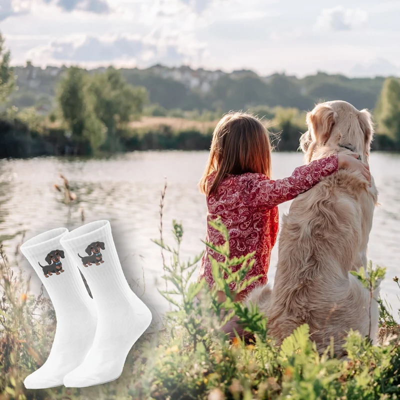 epicsocks Dackel Dreams Schleife Socken in 37-41 im Paar