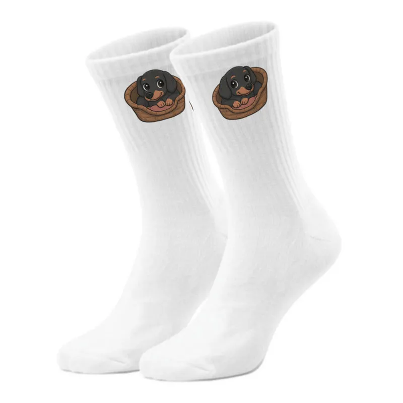 epicsocks Dackelfreude Kuschelkorb Socken in 37-41 im Paar