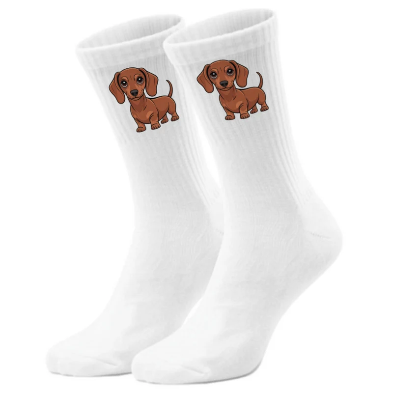 epicsocks Dackelliebe Rotbrauner Dackel Socken in 37-41 im Paar