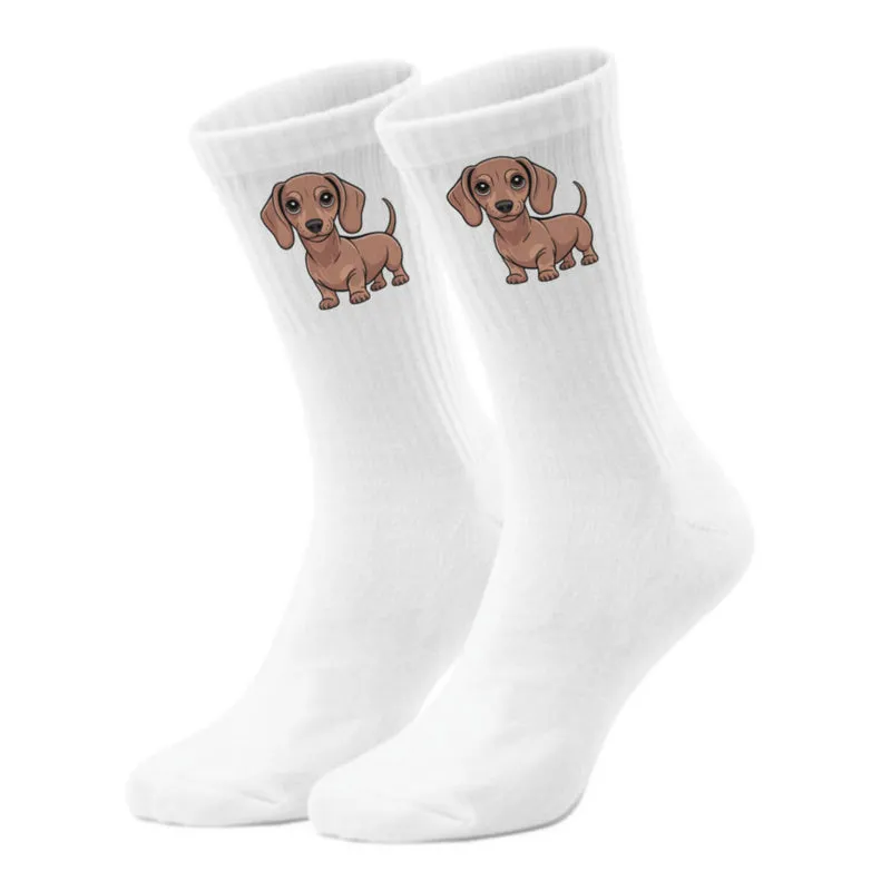 epicsocks Dackelliebe Beiger Dackel Socken in 37-41 im Paar