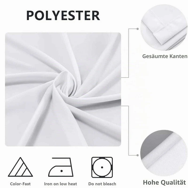 Runde Tischdecke elastisch, abwaschbar, rot, 80 cm