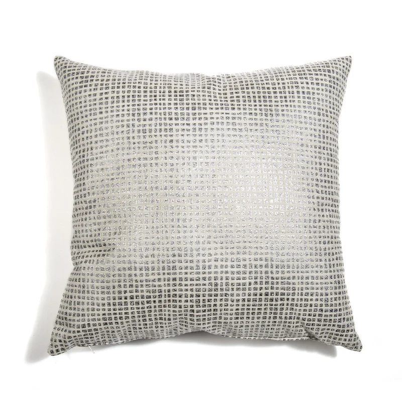 Cuscino d'arredo in Raso Jacquard Dolce-vita-quadretto Caleffi Moderno
