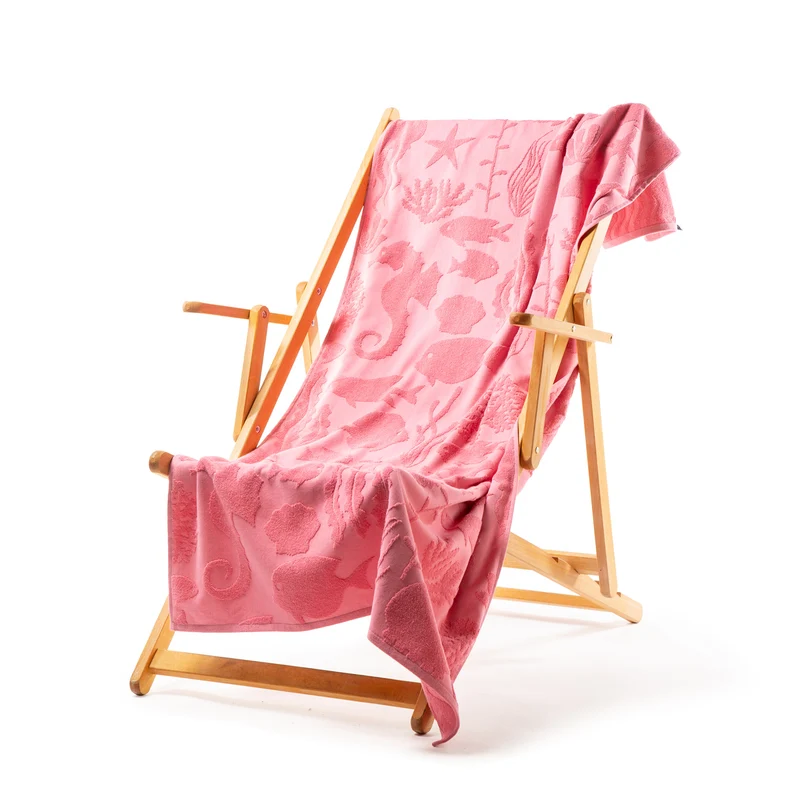 Telo mare tropical jacquard in Cotone 370 gr/mq