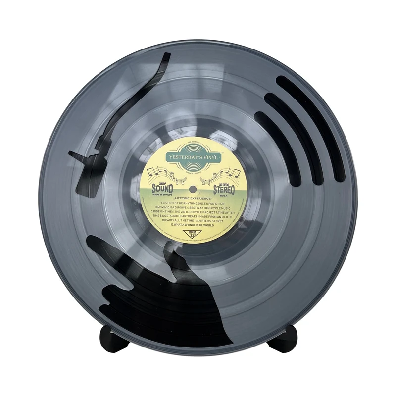 DJ Vinyl Dekoartikel aus einer echten Schallplatte in zufälliger Ausführung