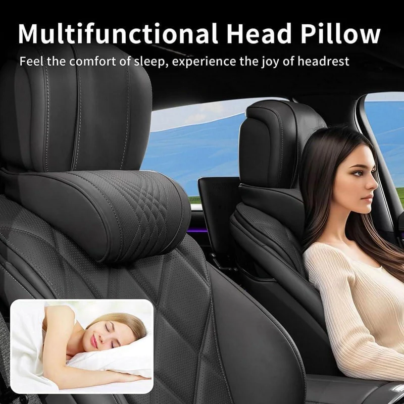 Nackenkissen Auto 2er-Set Memory Foam Kopfstütze