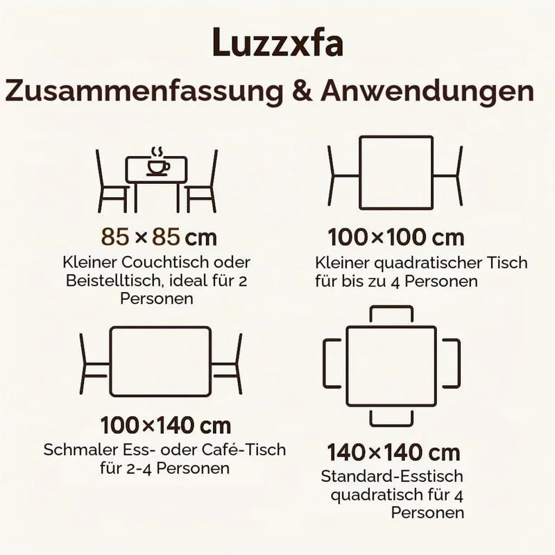 Hellblaue Tischdecke gestreift 100x100 cm – Modern & Pflegeleicht