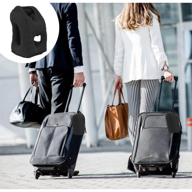 Aufblasbares Reisekissen Nackenstütze 45° Winkel