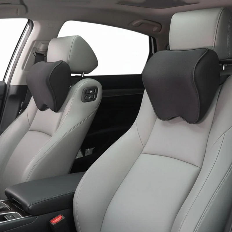 Auto Nackenkissen mit Memory Foam & Verstellbarem Gurt