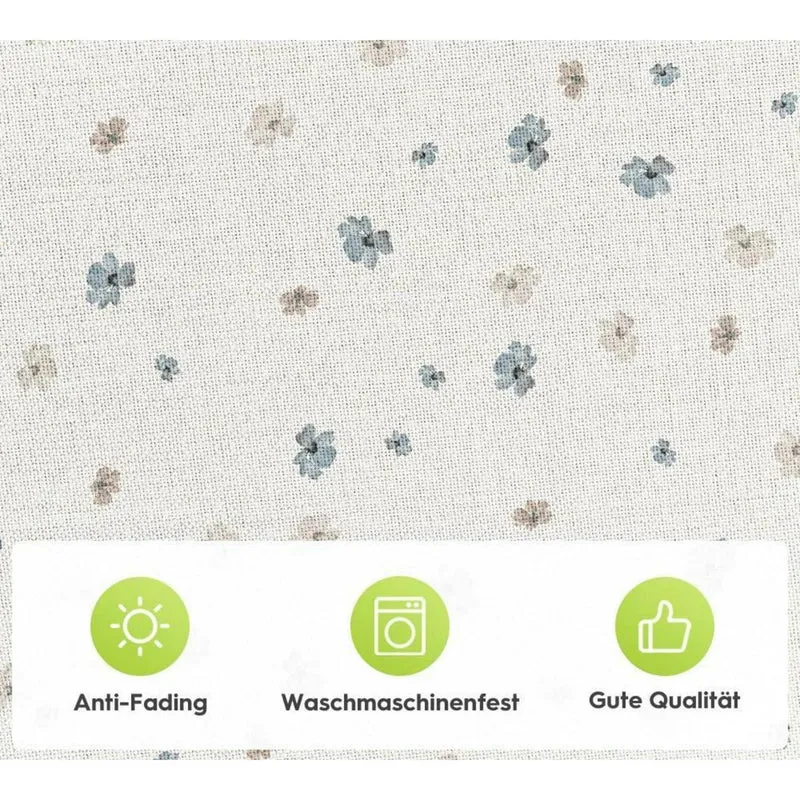 Tischdecke Wilde Tusche Blumen 120x120 cm Braun