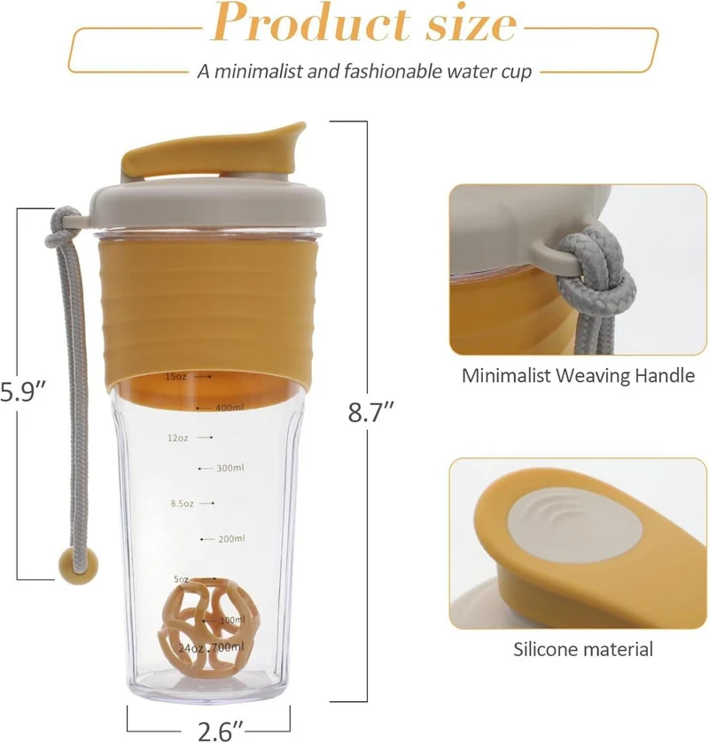 Premium Protein Shaker - Hochwertiges Design, Leicht zu
