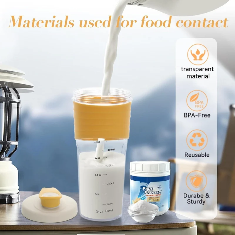 Premium Protein Shaker - Hochwertiges Design, Leicht zu