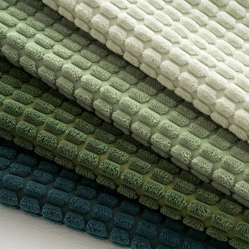 4er Set Kissenbezüge Weihnachten Waldgrün 40x40 cm Kordsamt